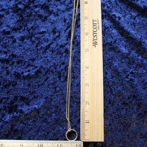 Gold toned chain with gold toned ring